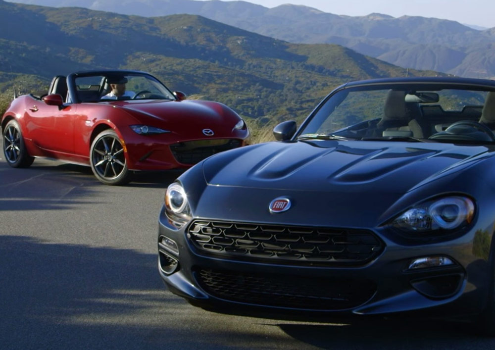 Fiat 124 Spider и mazda mx-5
